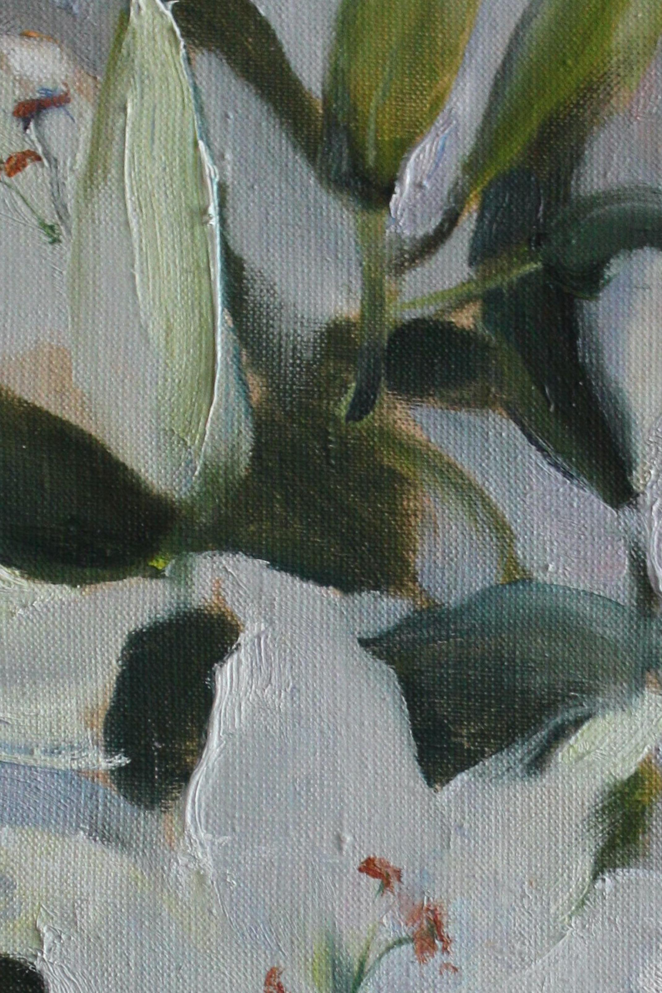 Lilies - Valeria Privalikhina 21st Century Contemporary Oil Painting Still Life For Sale 2