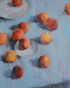 Peaches - Valeria Privalikhina 21st Century Contemporary Oil Painting Still Life