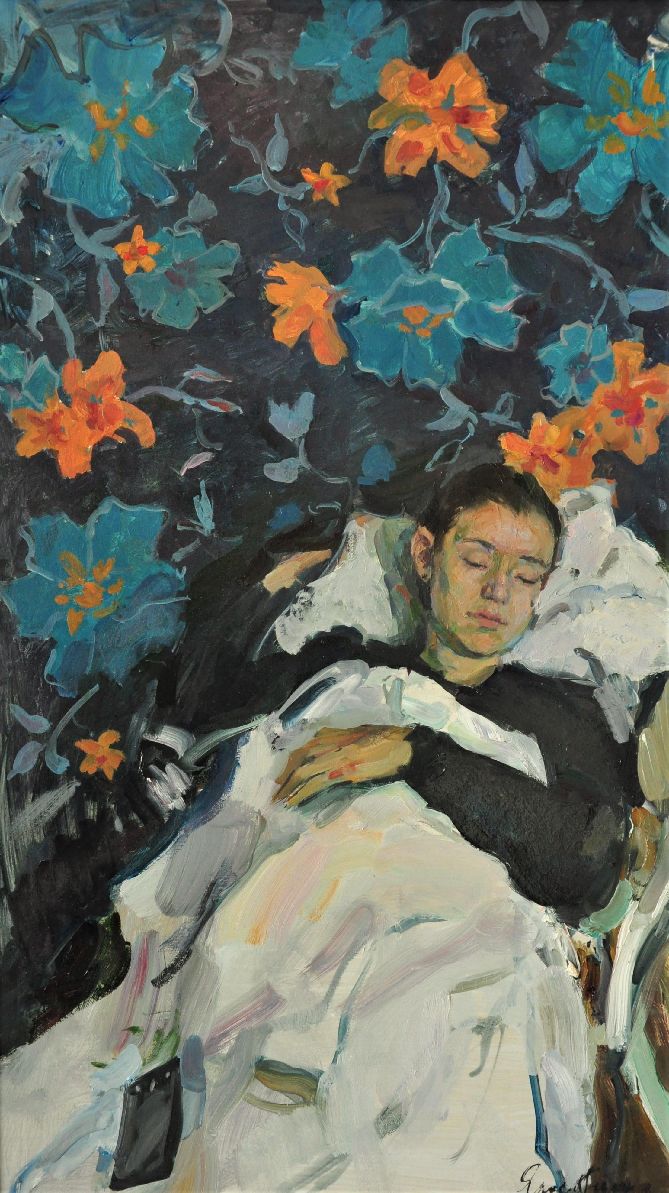 Dream - Yaroslava Tichshenko 21st Century Contemporary Oil Painting Sleep Figure
