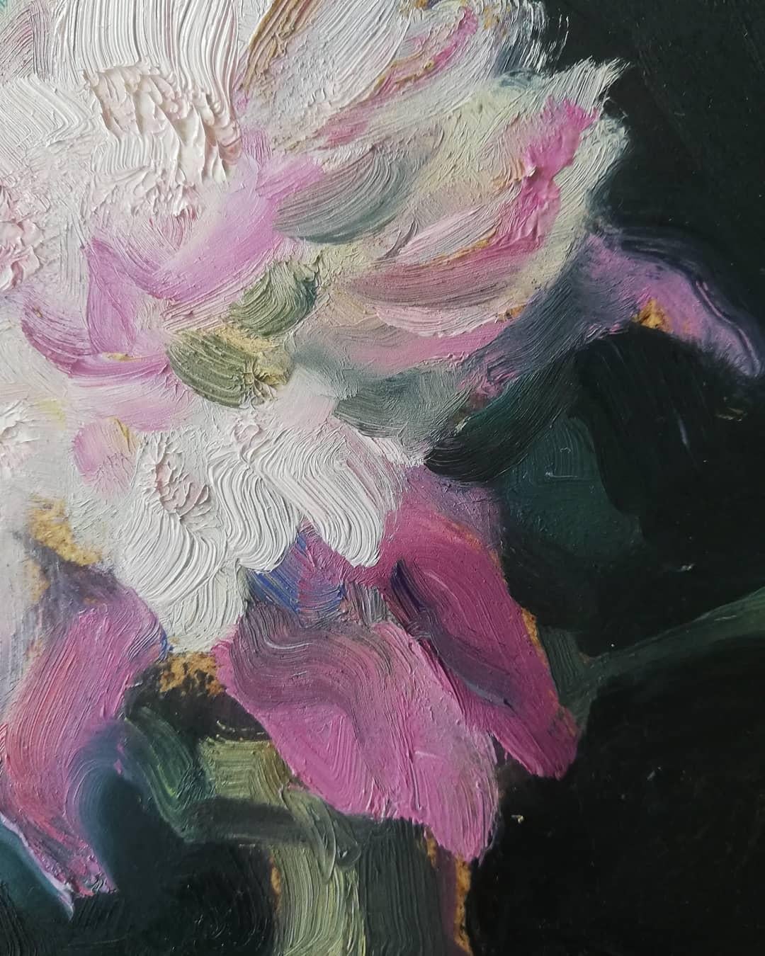 Peony - Yaroslava Tichshenko 21st Century Contemporary Oil Painting - Floral For Sale 1