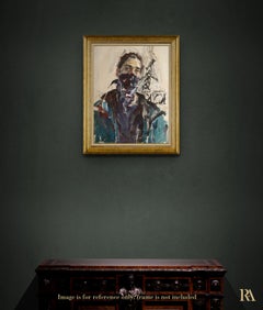 Self-Portrait in Quarantine - 21st Century Contemporary Oil Painting