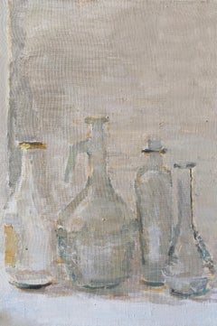 Still Life With Glass Vessels - 21st Century Contemporary Oil Painting