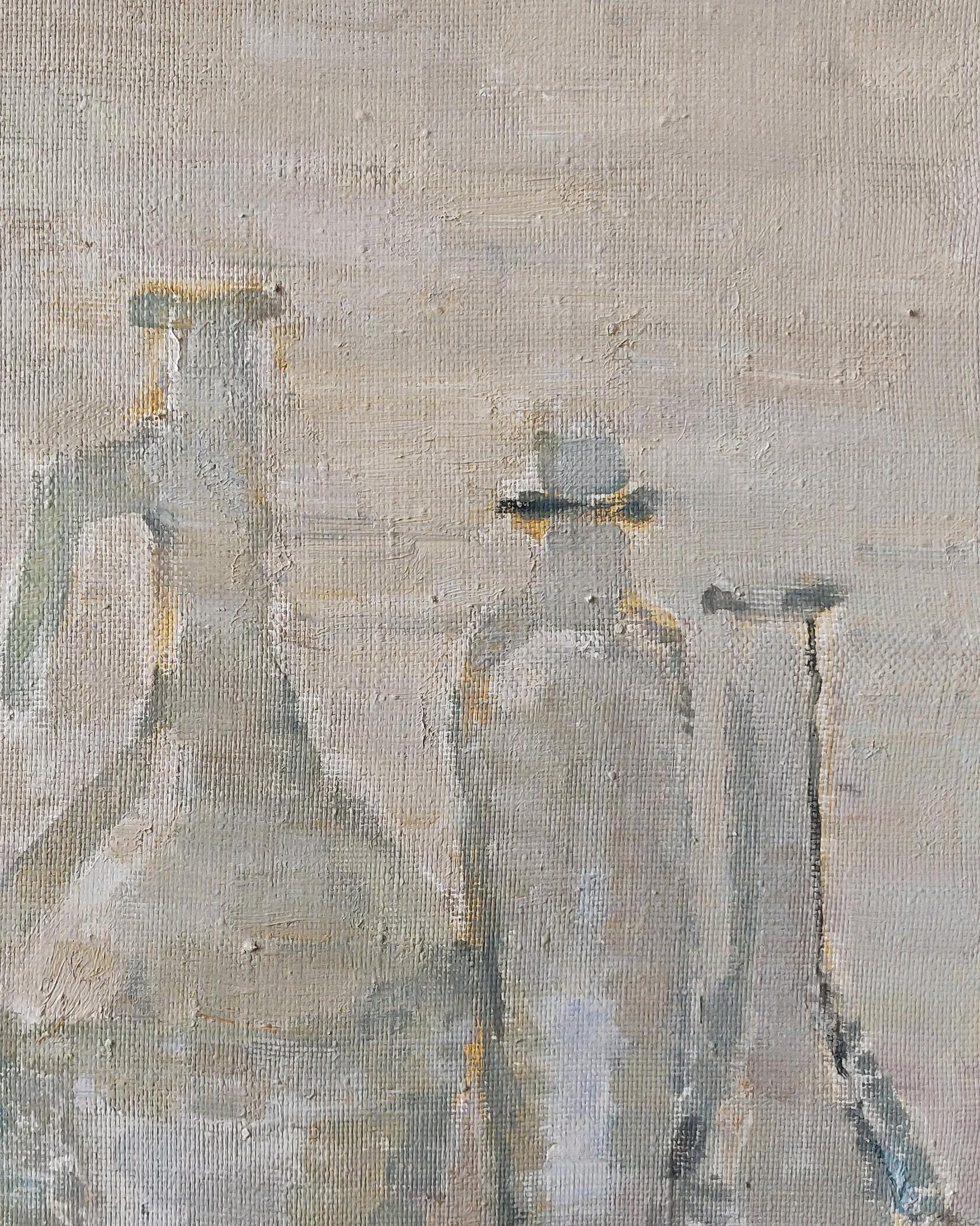 Still Life With Glass Vessels - 21st Century Contemporary Oil Painting For Sale 1