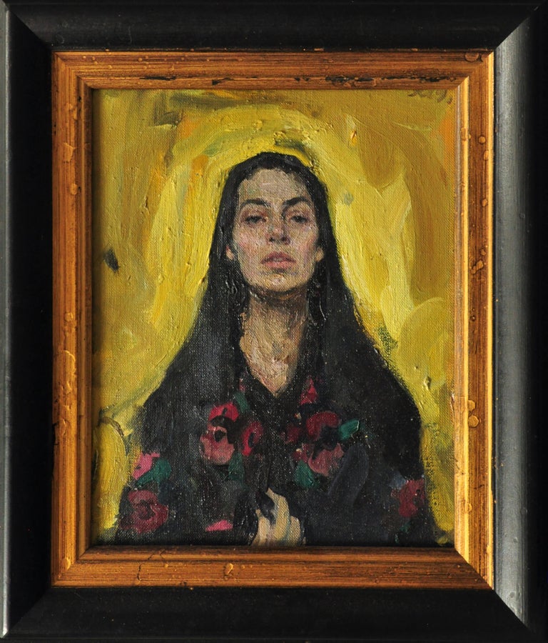 Yaroslava Tichshenko Portrait Painting - Self-Portrait. Soul Movement - 21st Century Contemporary Realism Oil Painting