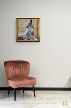 Woman in Front of a Mirror - 21st Century Contemporary Impressionist Painting