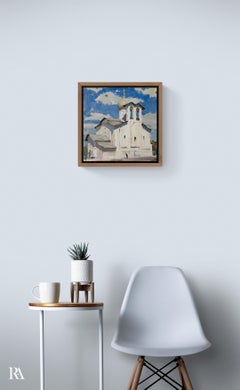 Church of Peter and Paul in Pskov - 21st Century Contemporary Oil Painting