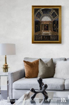 Capella Contarelli - 21st Century Contemporary Baroque Roman Church Oil Painting