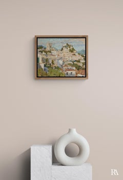Forza d'Agro - 21st Century Contemporary Italian Vilage Landscape Oil Painting