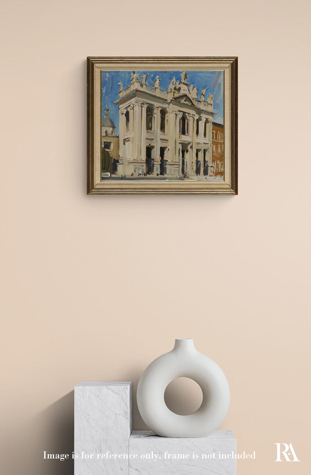 Basilica di San Giovanni in Laterano - 21st Century Contemporary Rome Painting For Sale 2