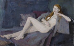 Nu - 21ème siècle Contemporain Grande figure Peinture à l'huile