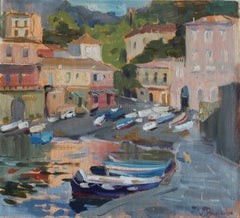 Fishing Village Sicily - 21st Century Contemporary Impressionist Italy Painting
