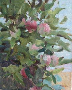 Apple Tree - 21st Century Contemporary Impressionist Garden Landscape Painting