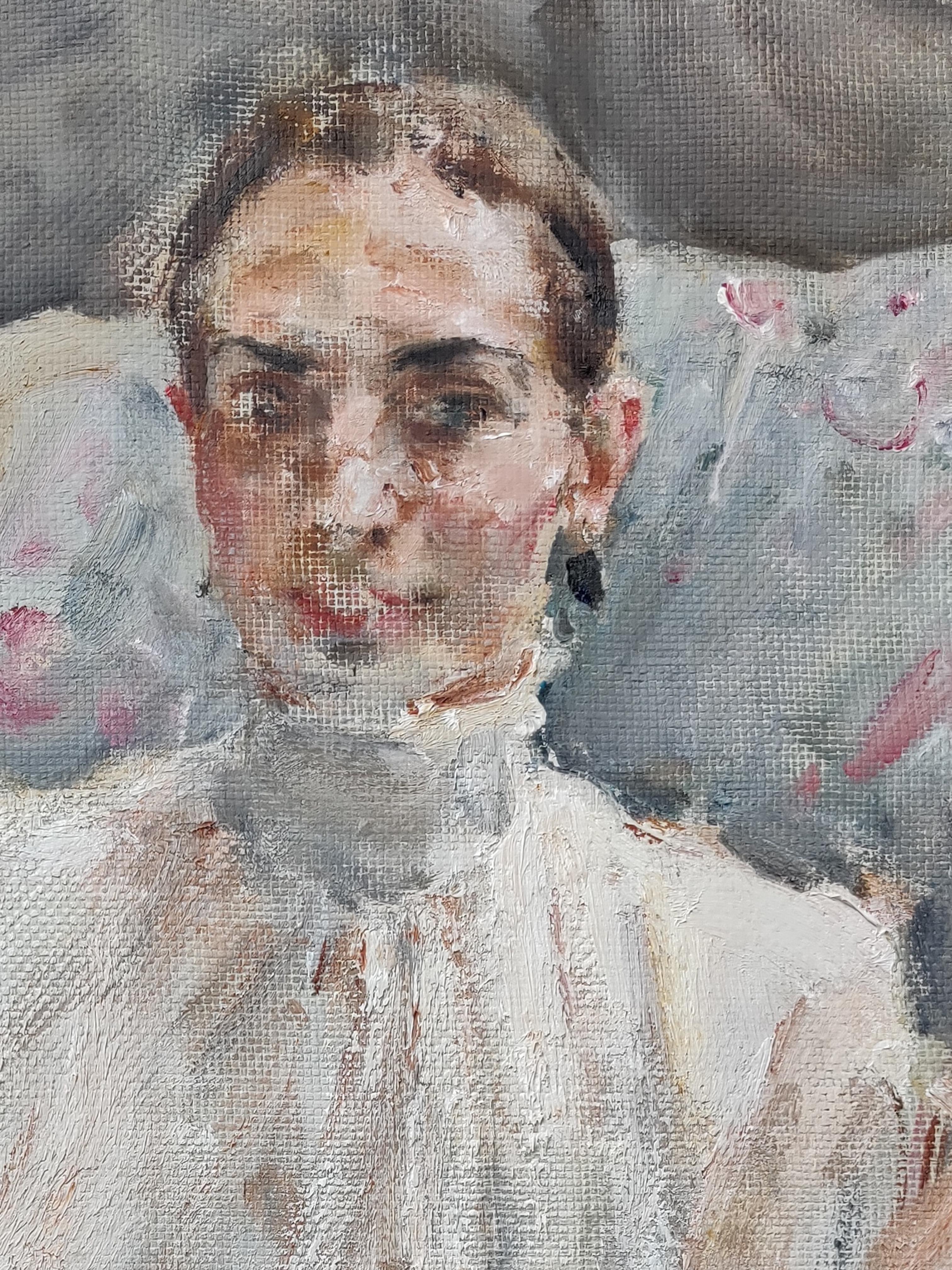 impressionist oil painting portrait