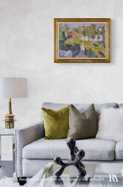 4PM in October - 21st Century Contemporary Garden Oil Painting
