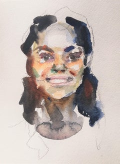 Quarantine Diptych - 21st Century Contemporary Watercolour Paintings