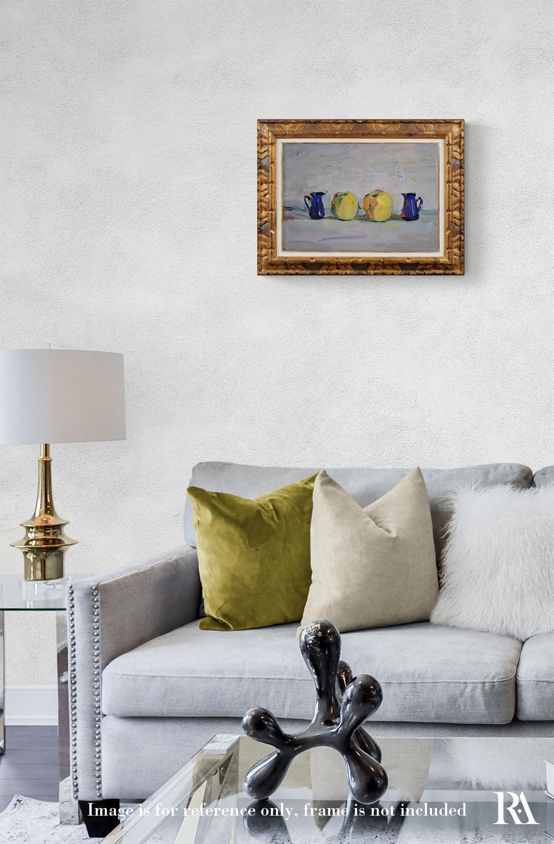 Two Blue Two Yellow - Yaroslava Tichshenko 21st Century Contemporary Painting For Sale 1