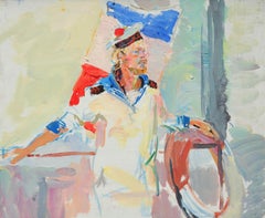 French Sailor - Yaroslava Tichshenko 21st Century Contemporary Oil Painting 