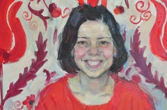 Pauline. The Queen of the Tulips - 21st Century Contemporary Oil Painting