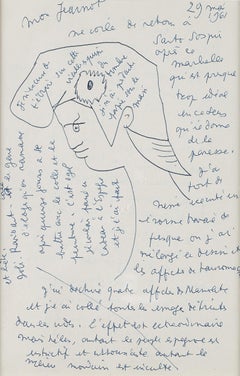 Lettres Ã  Jean Marais dessin de la page 482