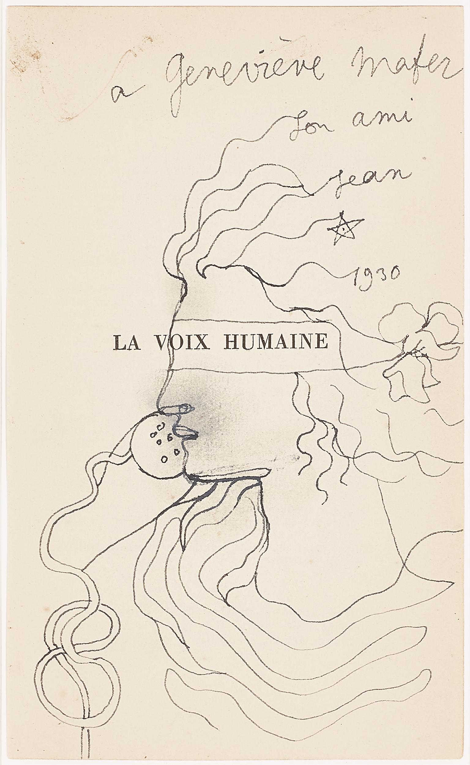 Portrait Jean Cocteau - La Voix Humaine