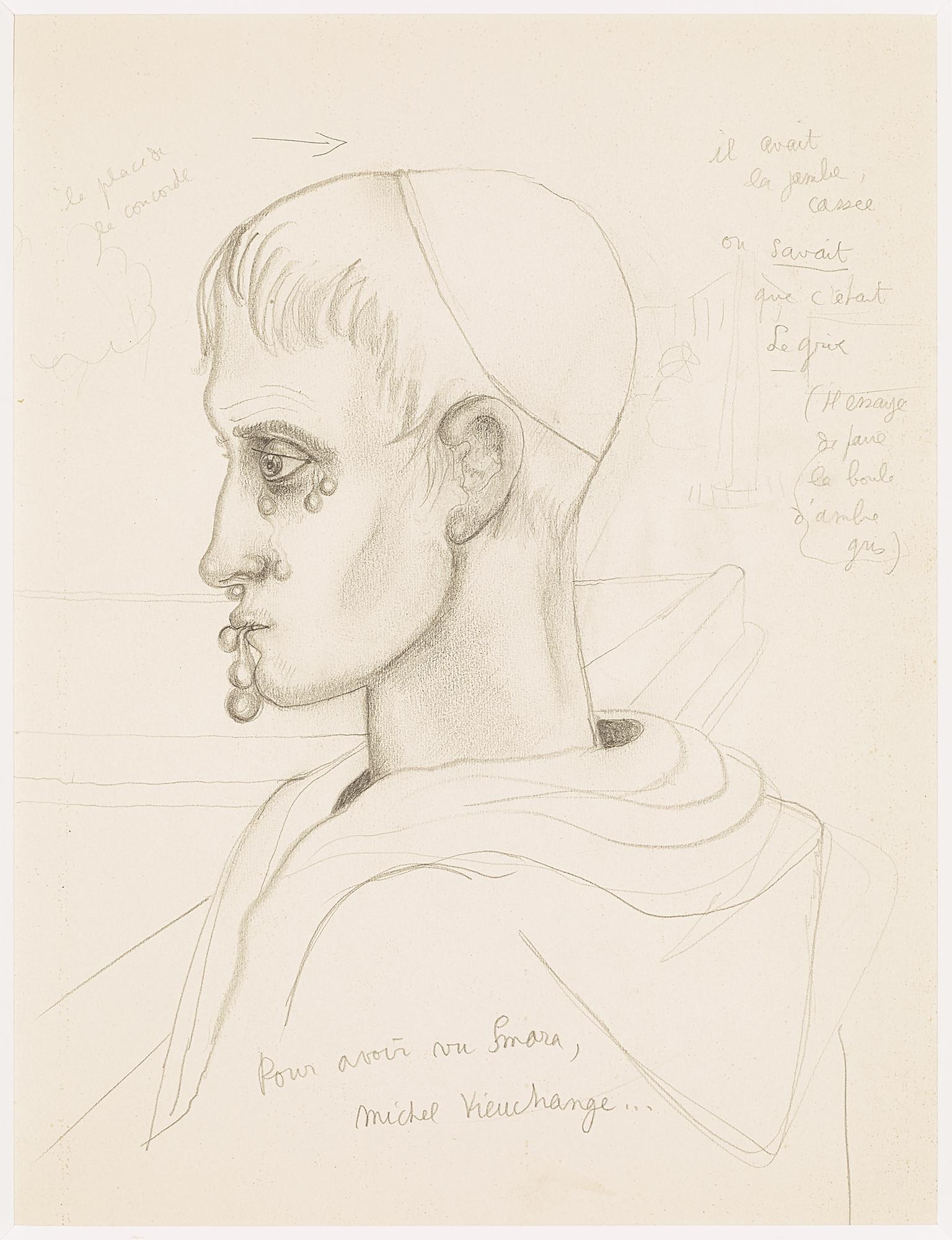 Jean Cocteau Portrait - "Smara" Museum work !