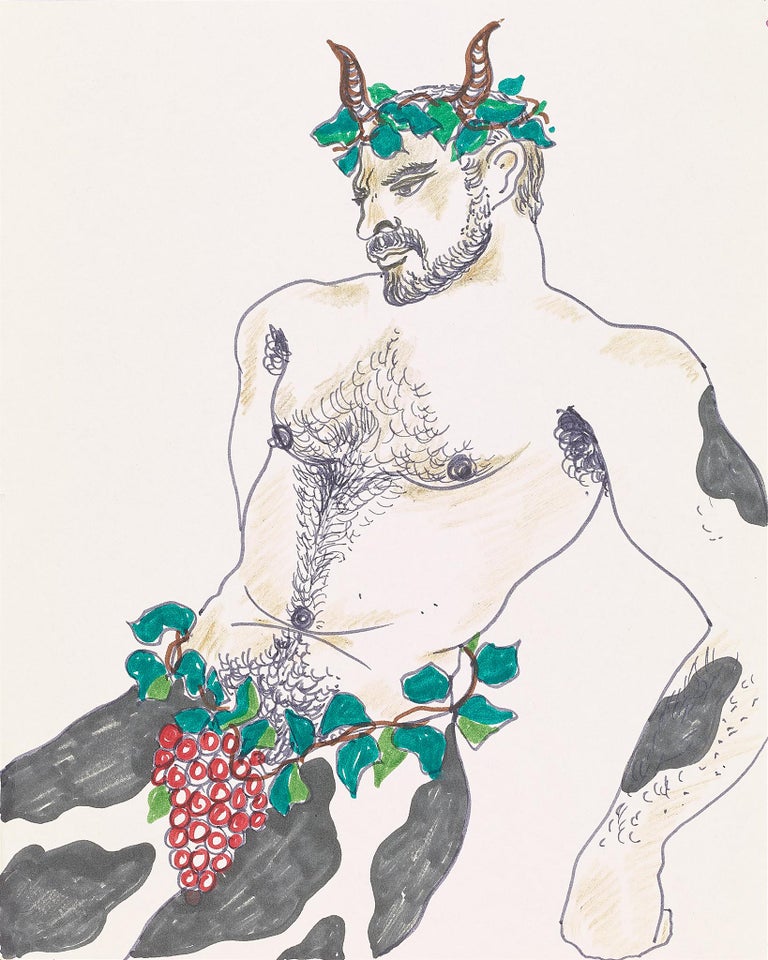 Yves Saint Laurent Nude - " Pierre Bergé " erotic faun French Fashion Legend 