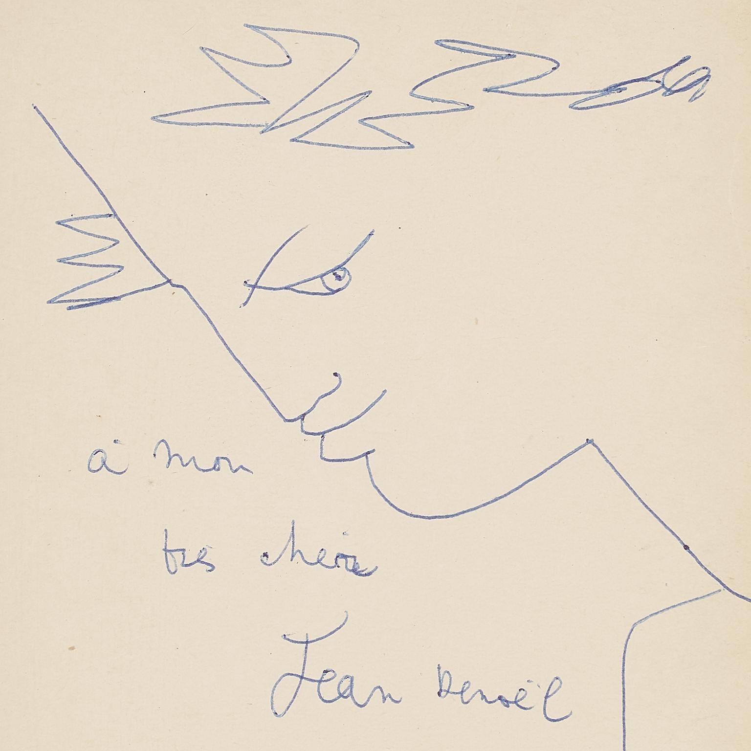 Profil lauré (Art déco), Art, von Jean Cocteau