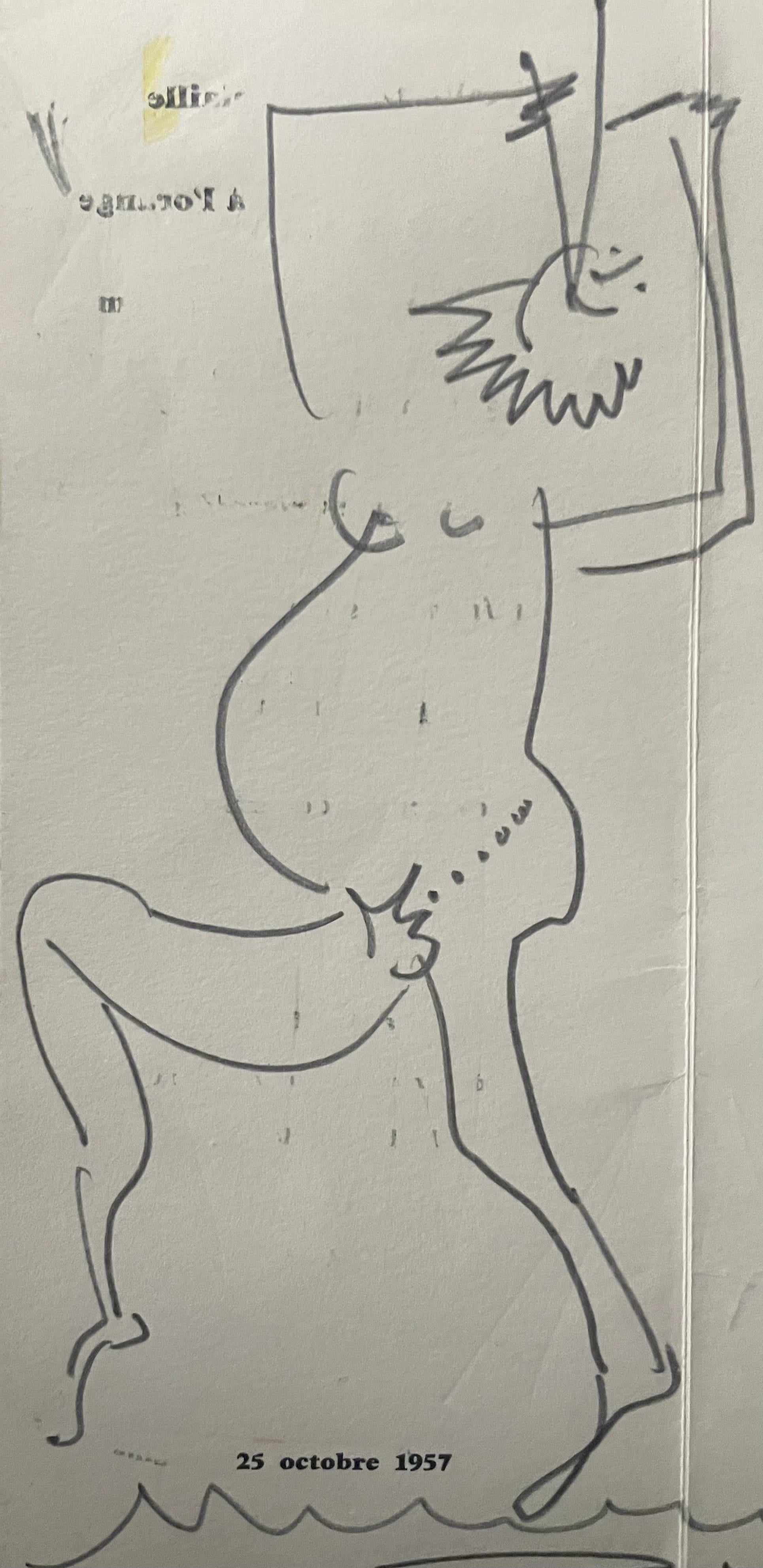 Menu del compleanno di Pablo Picasso . 1957 4