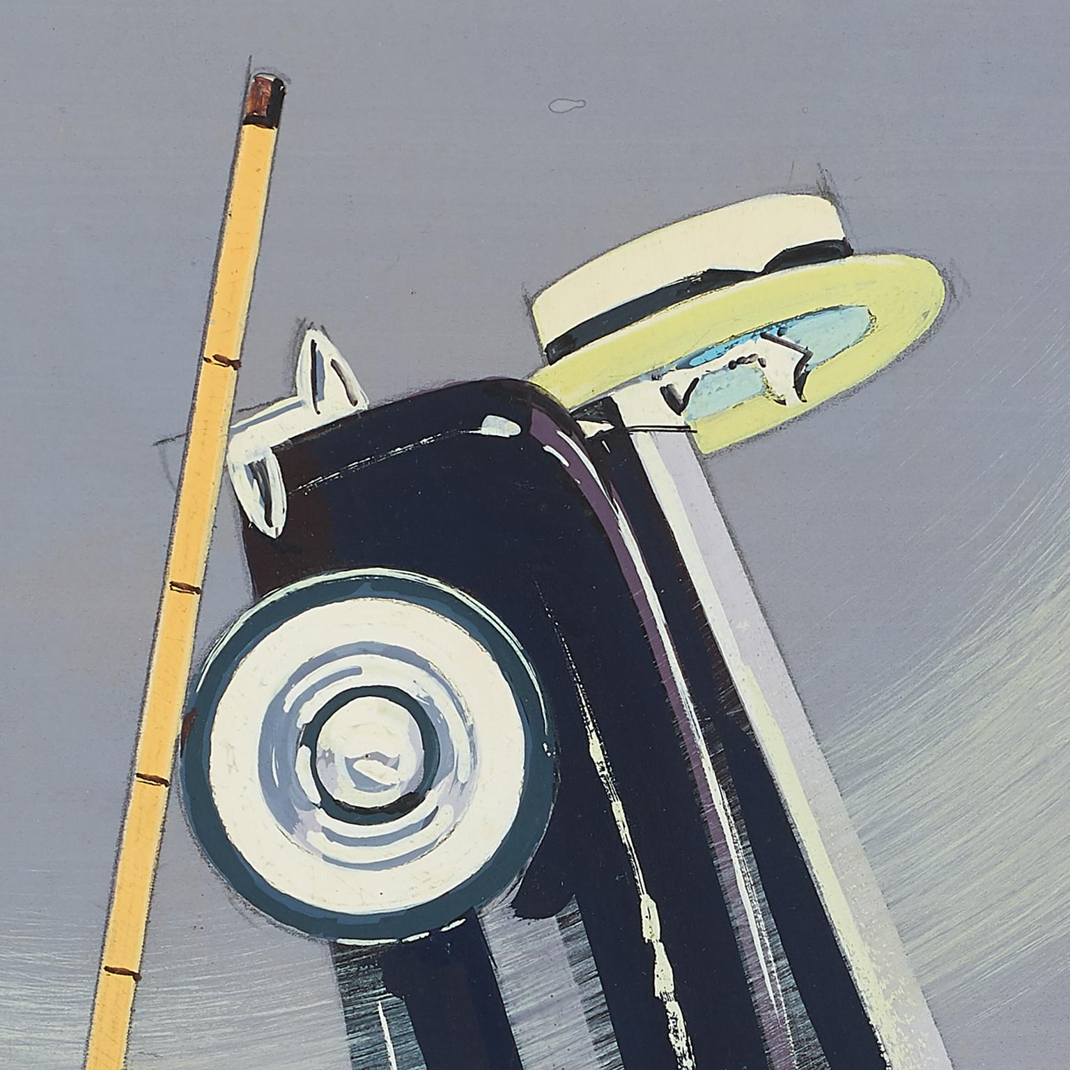 Der Rolls Royce von Maurice Chevalier. PARIS „S LOVE“ (Art déco), Art, von James Rassiat
