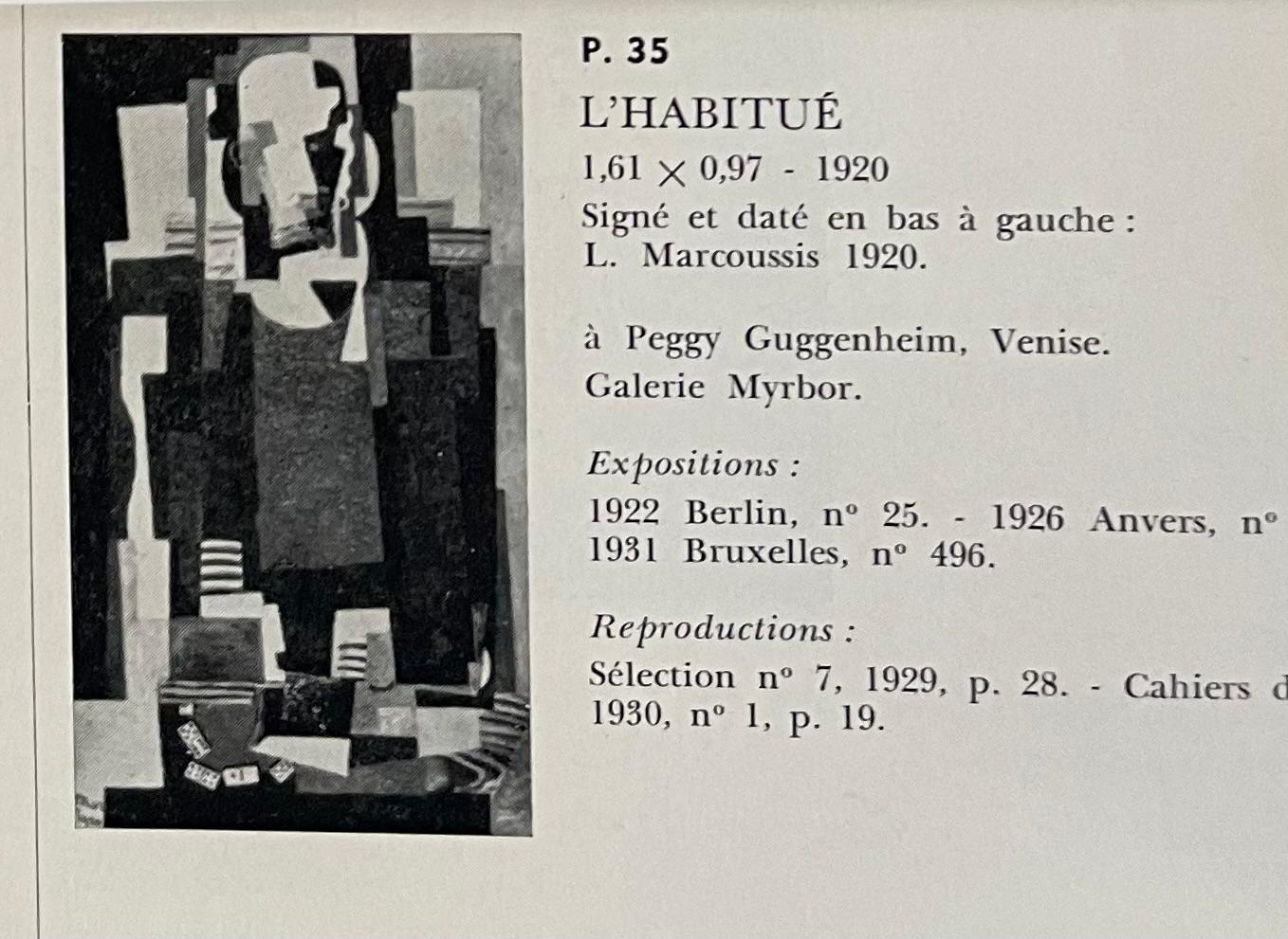 Louis Marcoussis . CUBISTA  