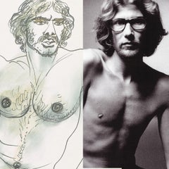 Vintage Erotic " Nude Autoportrait " Marrakech 70's 