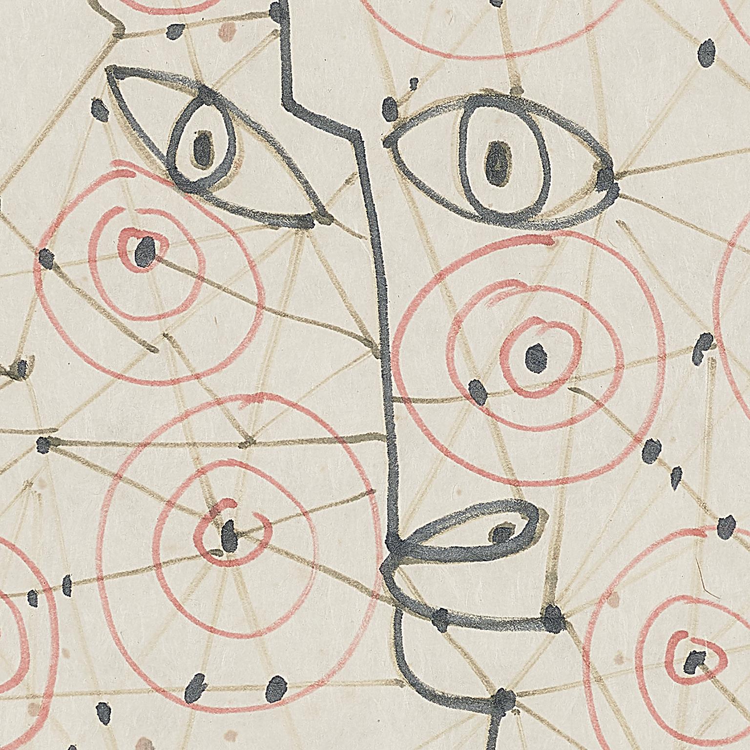   „Zwei Köpfe“  SURREALIST  (Surrealismus), Art, von Jean Cocteau