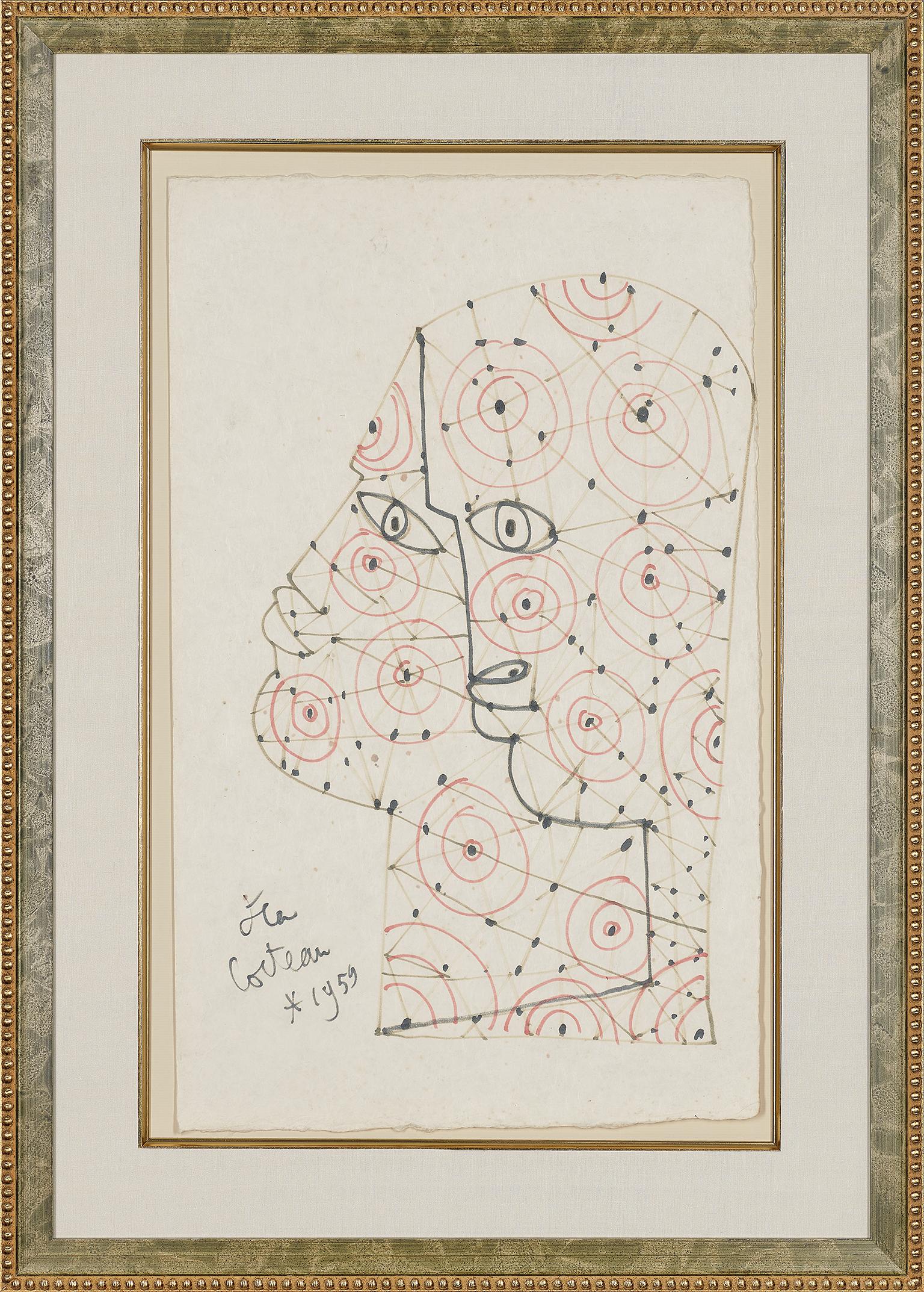   „Zwei Köpfe“  SURREALIST  – Art von Jean Cocteau