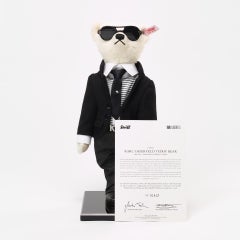 Steiff Teddy Bear, Karl Lagerfeld Effigy, Limited Edition 1412/2500