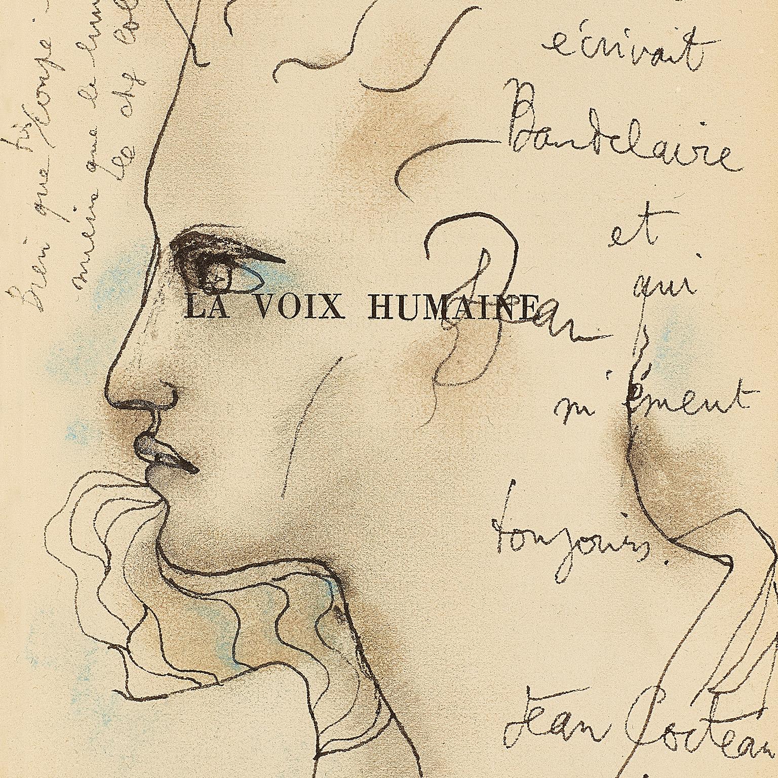„ la Voix Humaine“ . zertifiziert. (Art déco), Art, von Jean Cocteau