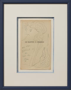 " jeune Homme de profil " .