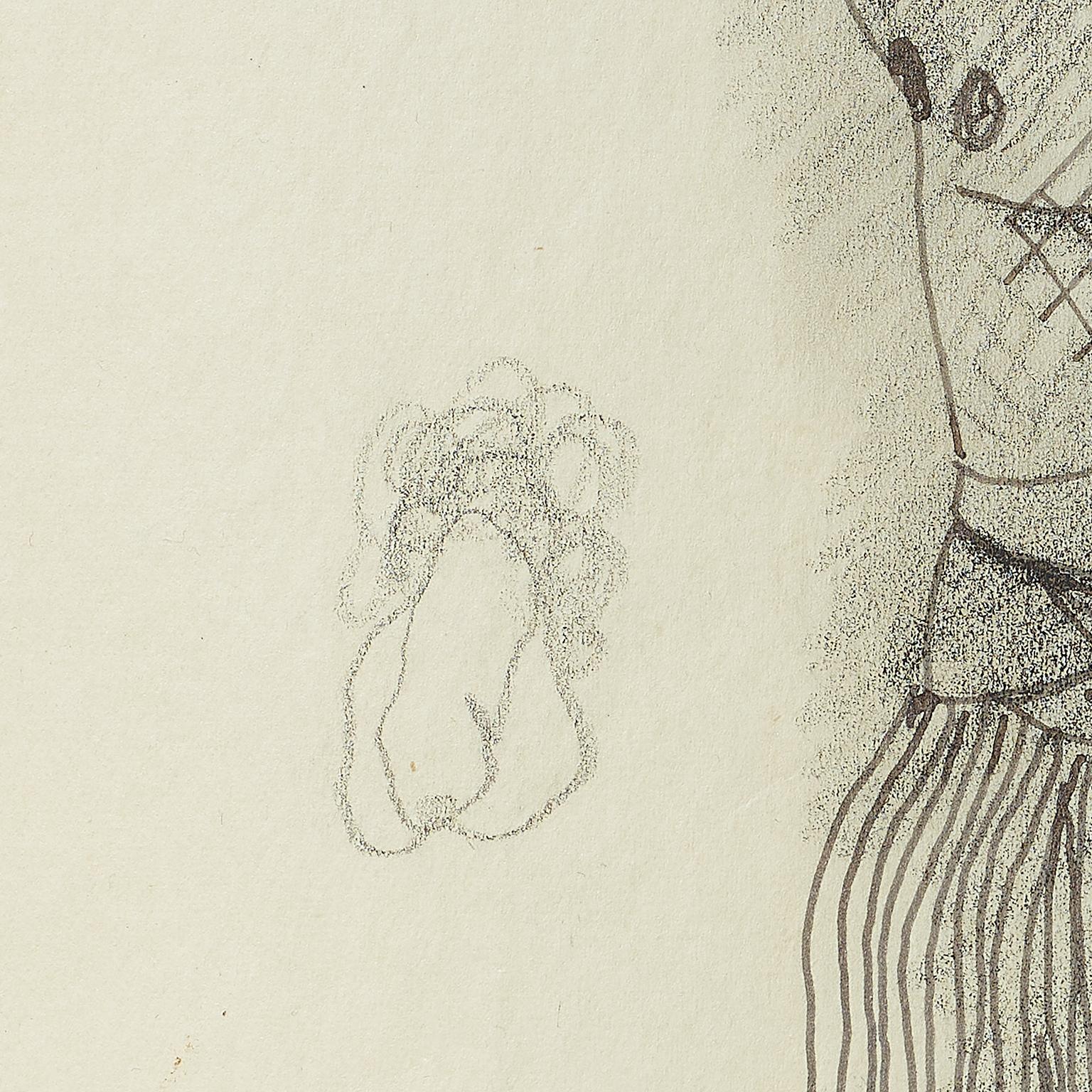 Jean Cocteau (1889 -1963 )
Nijinsky Tänzer  in Shéhérazade . 
um 1930 .
dessin original encre de chine et crayon . 
Bescheinigung Madame Annie Guedras .
Zeichnung : 27 x 21 cm 
Verkleidet in einem Musée : 45 x 40 cm 

Collection Seymour Stein 