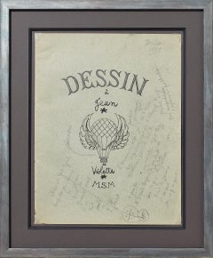 Profil & Violette Drawings, Art Deco, Circa 1931, Framed, 38x28 cm