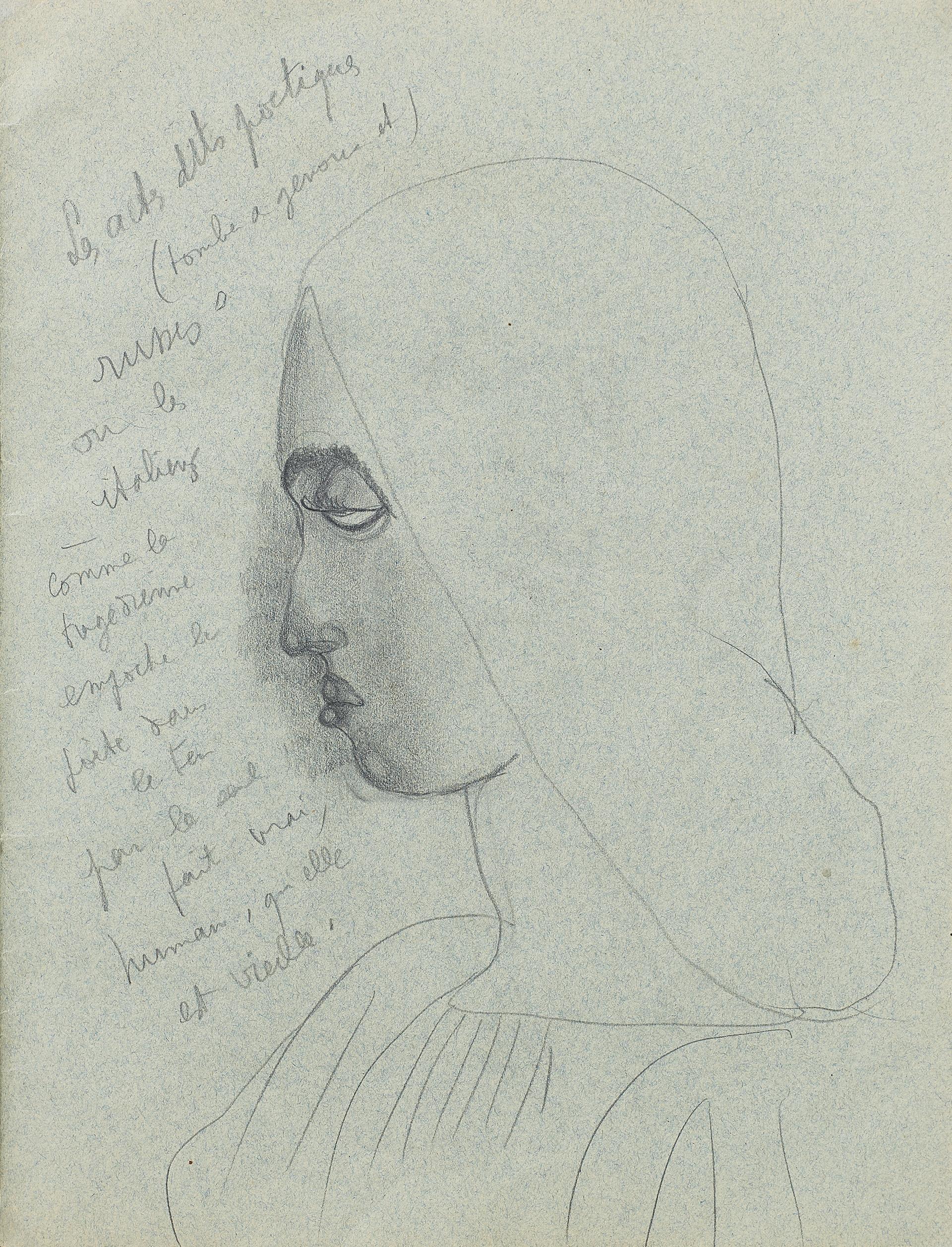 Jean Cocteau (1889 -1963 )
2 dessins encadrés ( paire )

