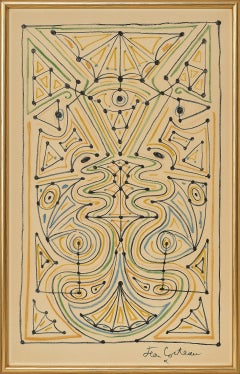 Pillier, Cappella di Saint-Pierre Gauche, disegno su carta d’archivio, anni ’50