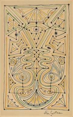 Pillier, Cappella di Saint-Pierre Gauche, disegno su carta d’archivio, anni ’50