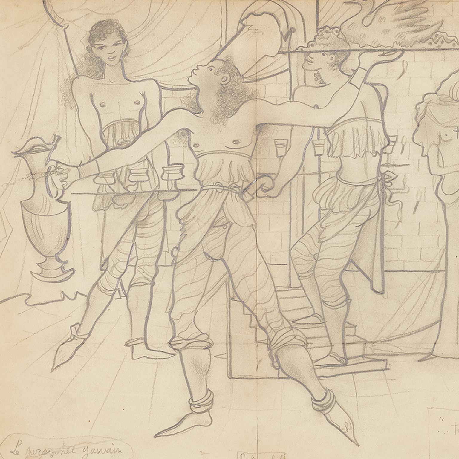 Chevaliers de la Table Ronde (Art déco), Art, von Jean Cocteau