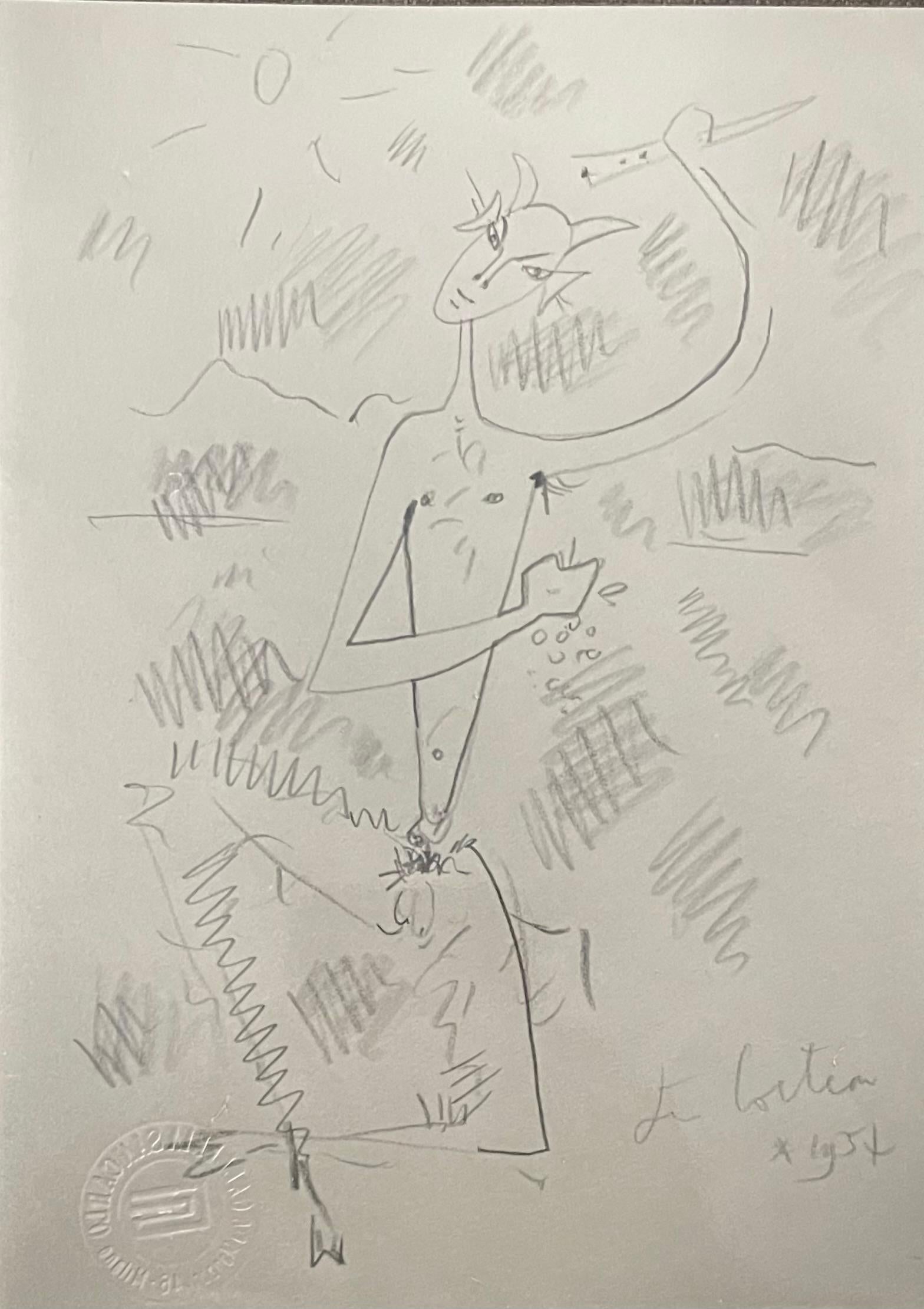 FAUNE MUSICIEN . Colección Edouard DERMIT en venta 5