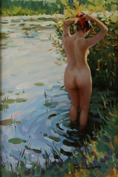 A Naked Lady in a River