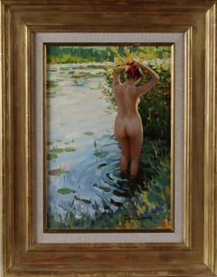 A Naked Lady in a River