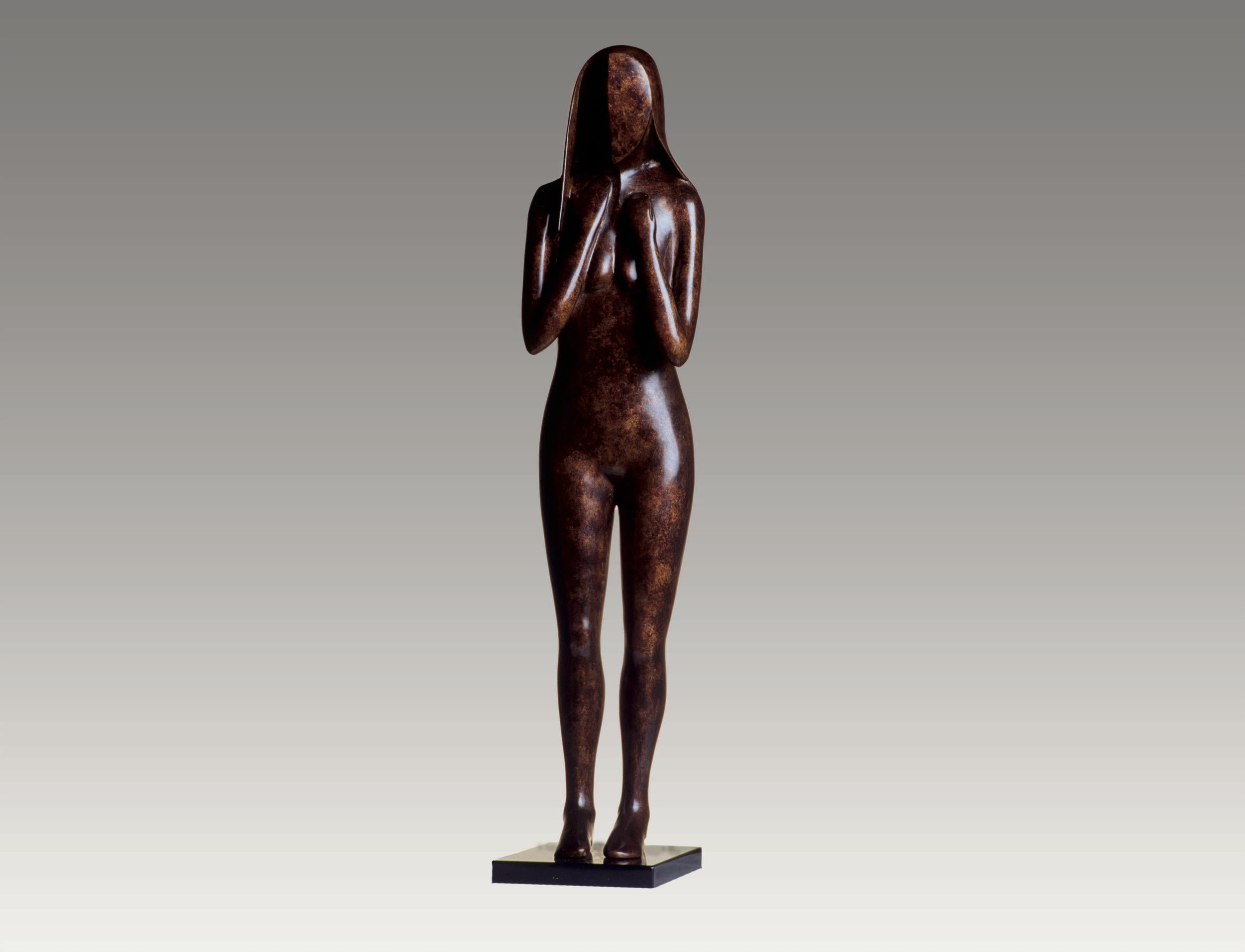 Robert Hooke Figurative Sculpture - Shy Standing Nude