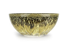 Albert Montserrat, Golden Bowl, Oil - Spot Glazed Thrown Porcelain
