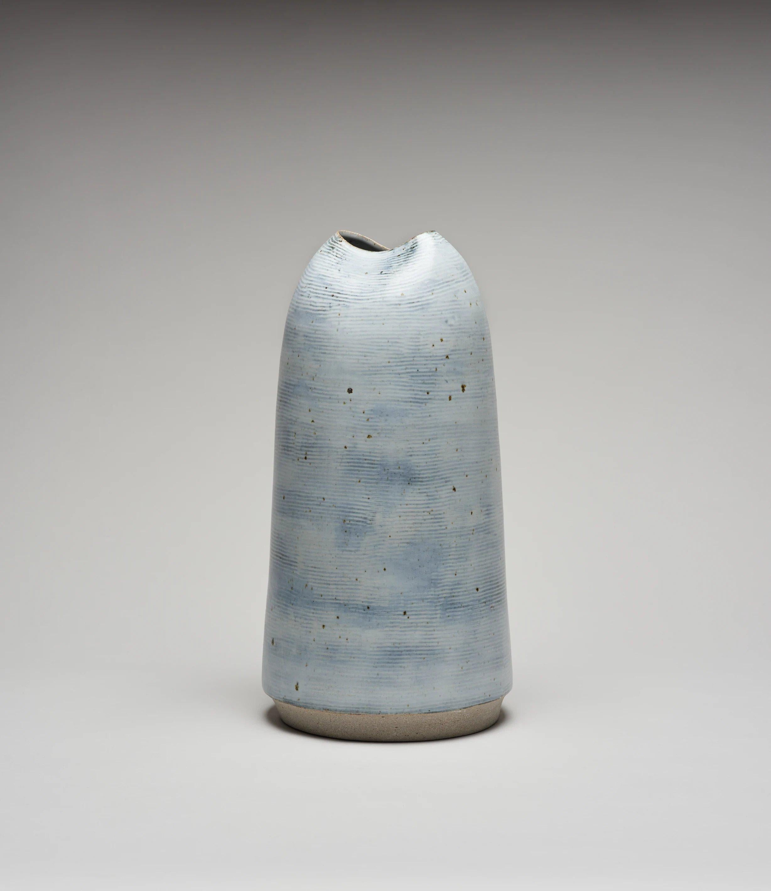 Cliff, 2020, Porcelain. Thrown on a wheel. Fired multiple times 1280°