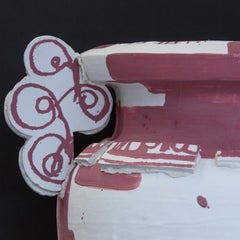 Dopo Amphora White & Pink, Amy Hughes, Vaso in gres costruito a mano
