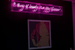 Un oggetto di bellezza, Arte murale al neon, Luce al neon